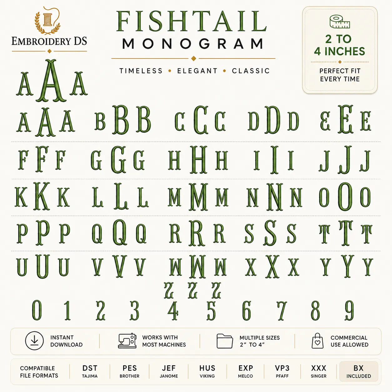 Bundle Of 13 Alphabet Machine Embroidery Designs