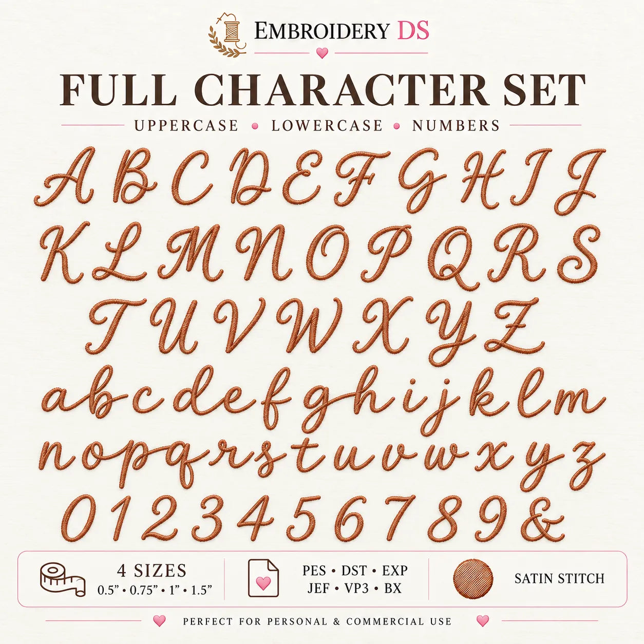 Avery Handwritten Embroidery Font