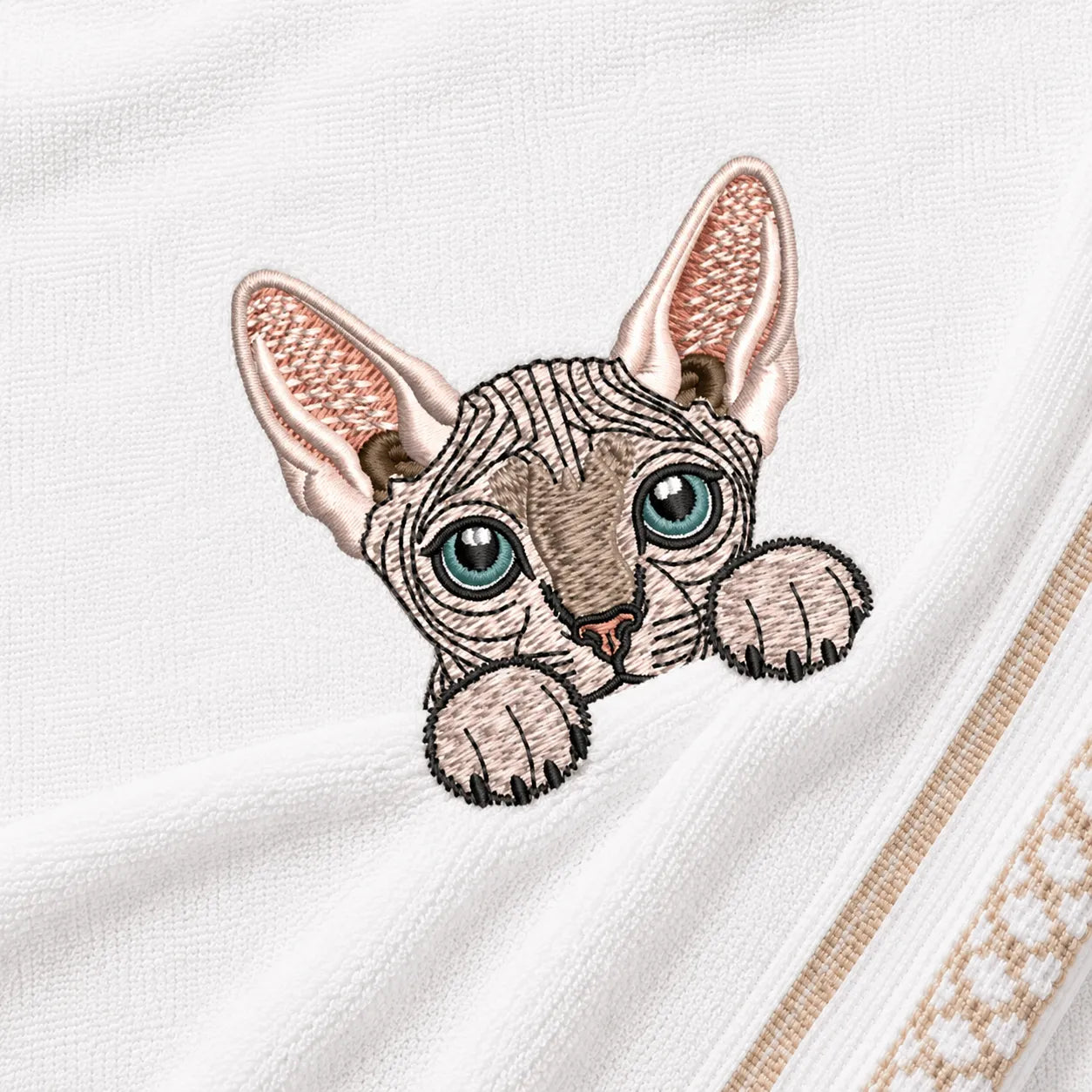 Peeking Cats Embroidery Designs Bundle