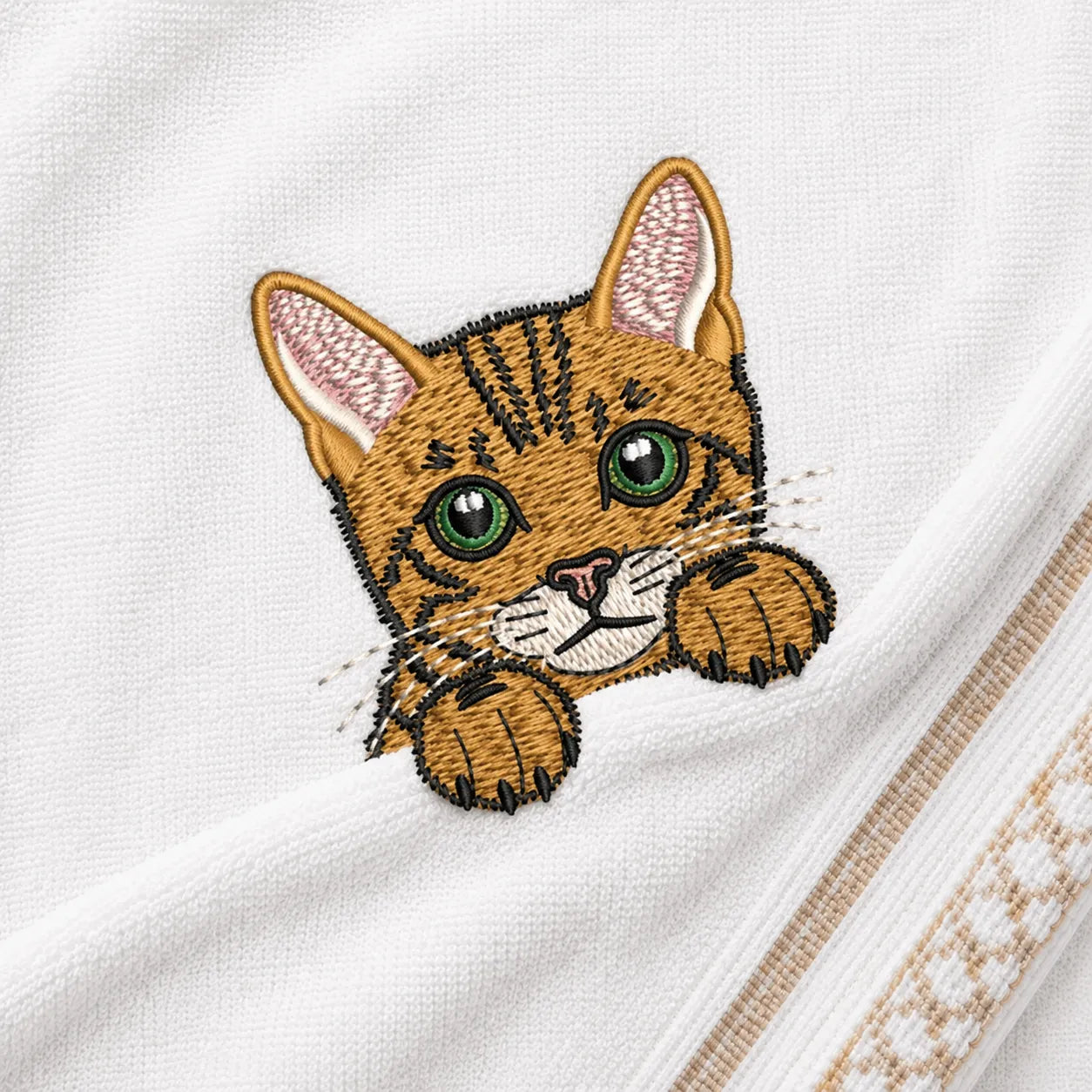 Peeking Cats Embroidery Designs Bundle